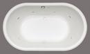 Mirabelle&reg; Biscuit 66 x 40 in. Soaker Drop-In Bathtub Front Drain 
