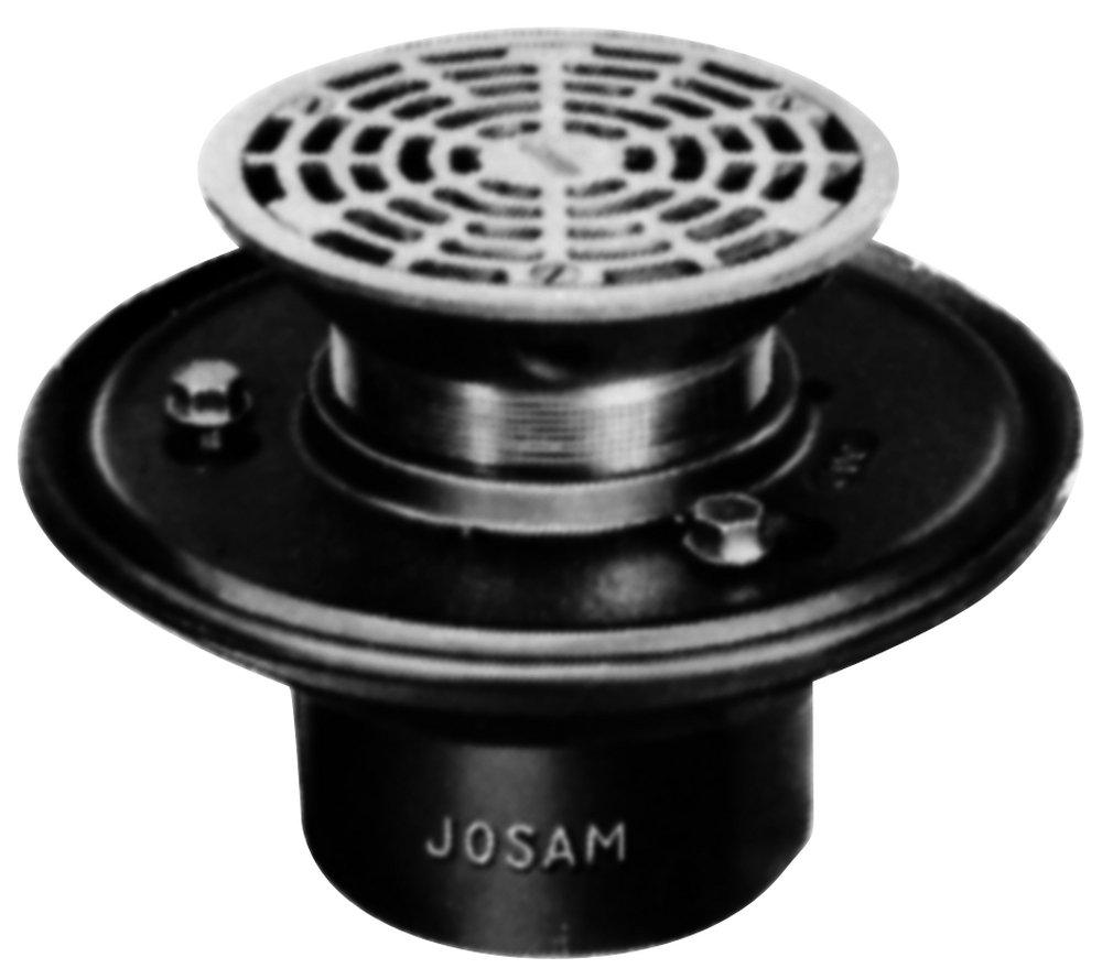 Josam No Hub Cast Iron Nickel Floor Drain 