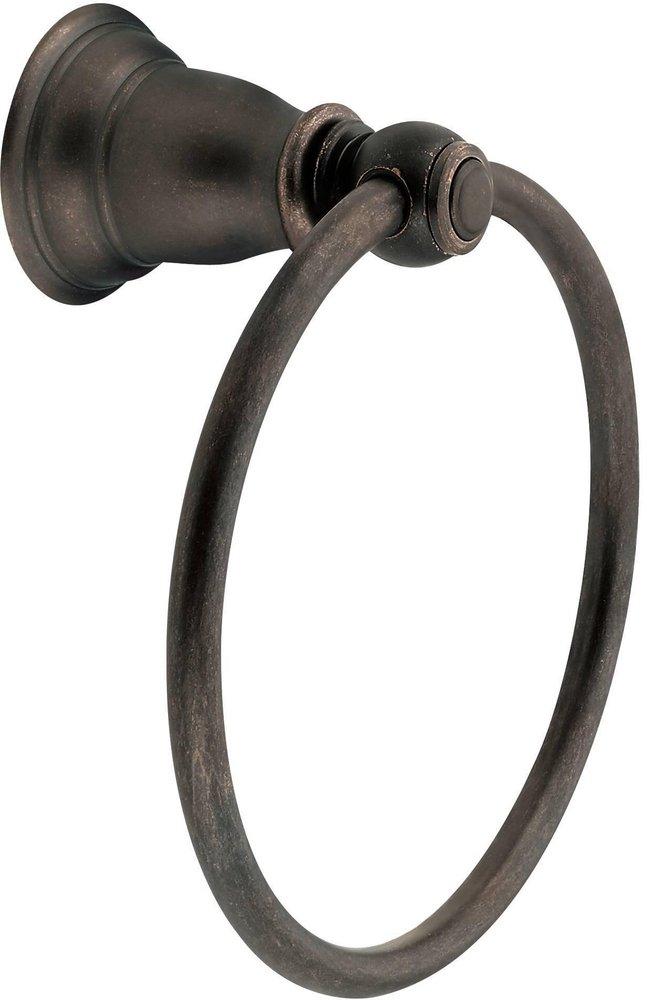 Moen Oil Rubbed Bronze Round Closed Towel Ring 