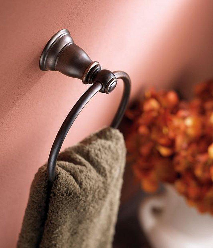 Moen Oil Rubbed Bronze Round Closed Towel Ring 