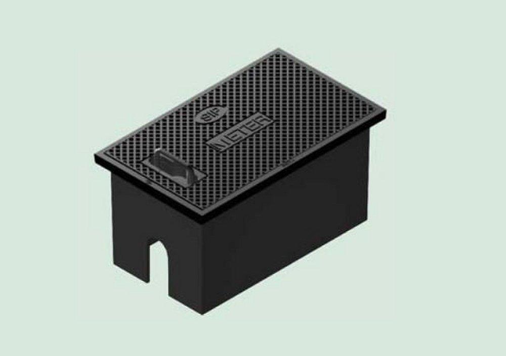 SIGMA 16-1/2 in. Cast Iron Meter Box Body Only 