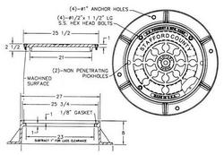 24 in. Manhole Weight Ring and Cover