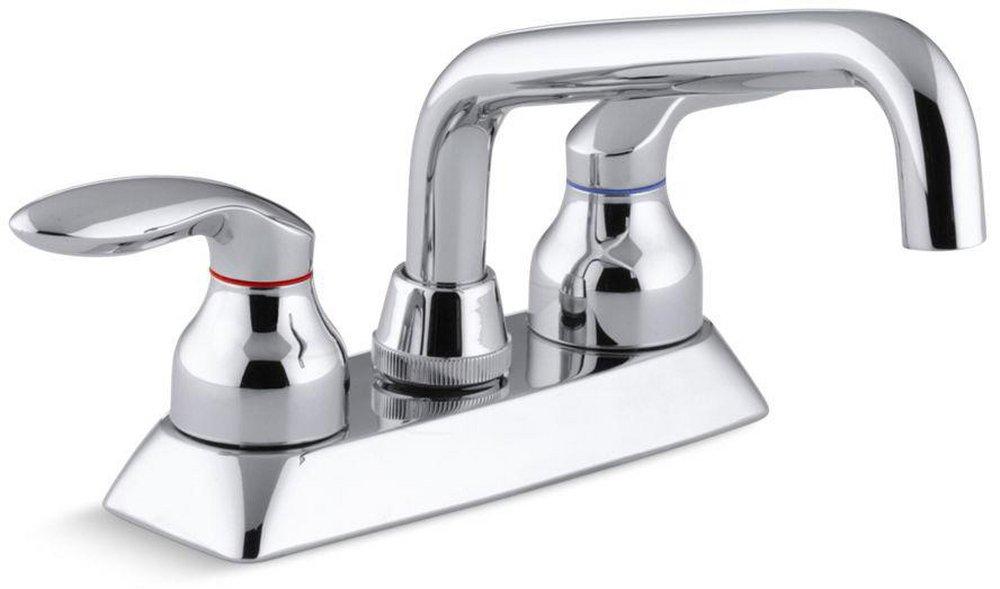 KOHLER Polished Chrome Two Lever Handle Laundry Faucet 