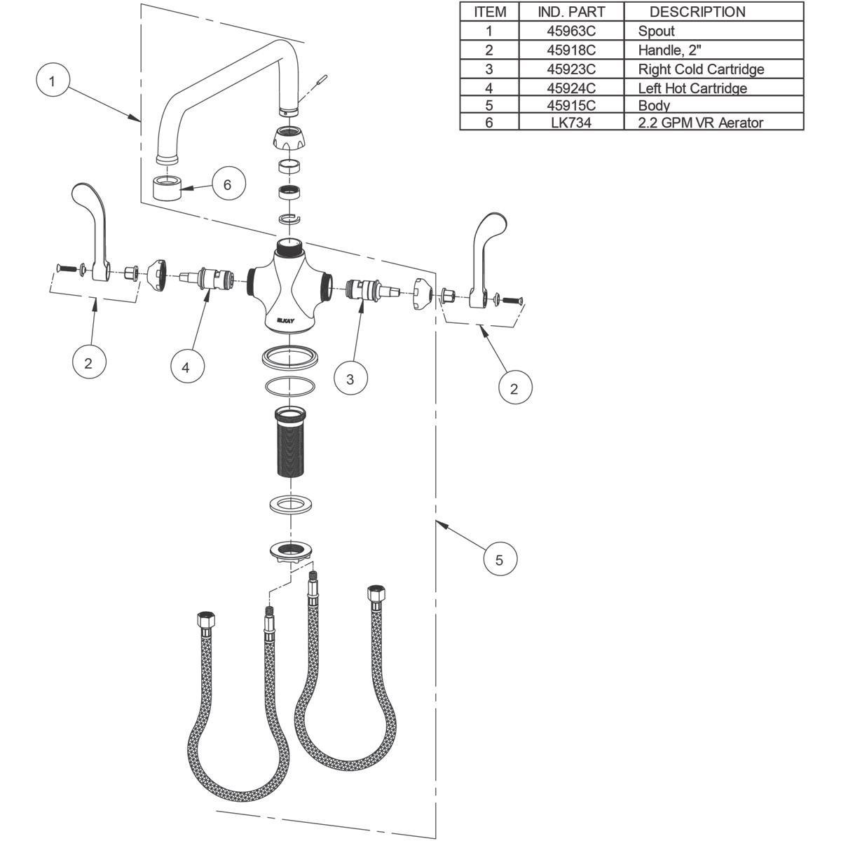 Elkay Stainless Steel 18 ga. ADA Wall- Mount Single Level Drinking Fountain 