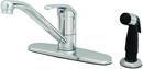 Single Handle Kitchen Faucet with Side Spray in Chrome Plated