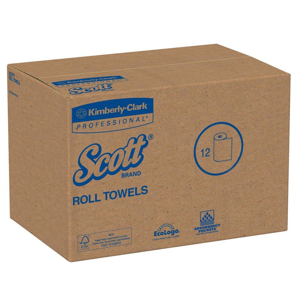 Scott&reg; White Hard Roll Towel in White (Case of 12) 