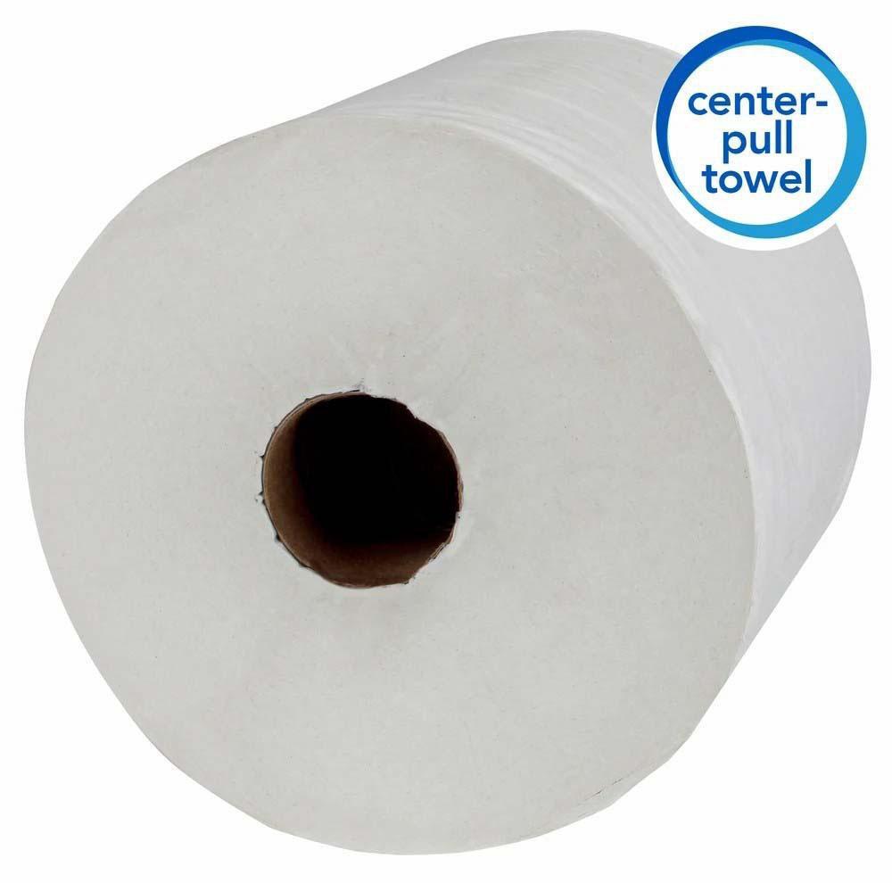 Scott&reg; White Center Pull Towel (Case of 4) 