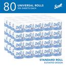 Scott® White 2-Ply Standard Roll Bath Tissue (Case of 80) 