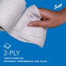 Scott&reg; White 2-Ply Standard Roll Bath Tissue (Case of 80) 