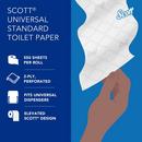 Scott&reg; White 2-Ply Standard Roll Bath Tissue (Case of 80) 