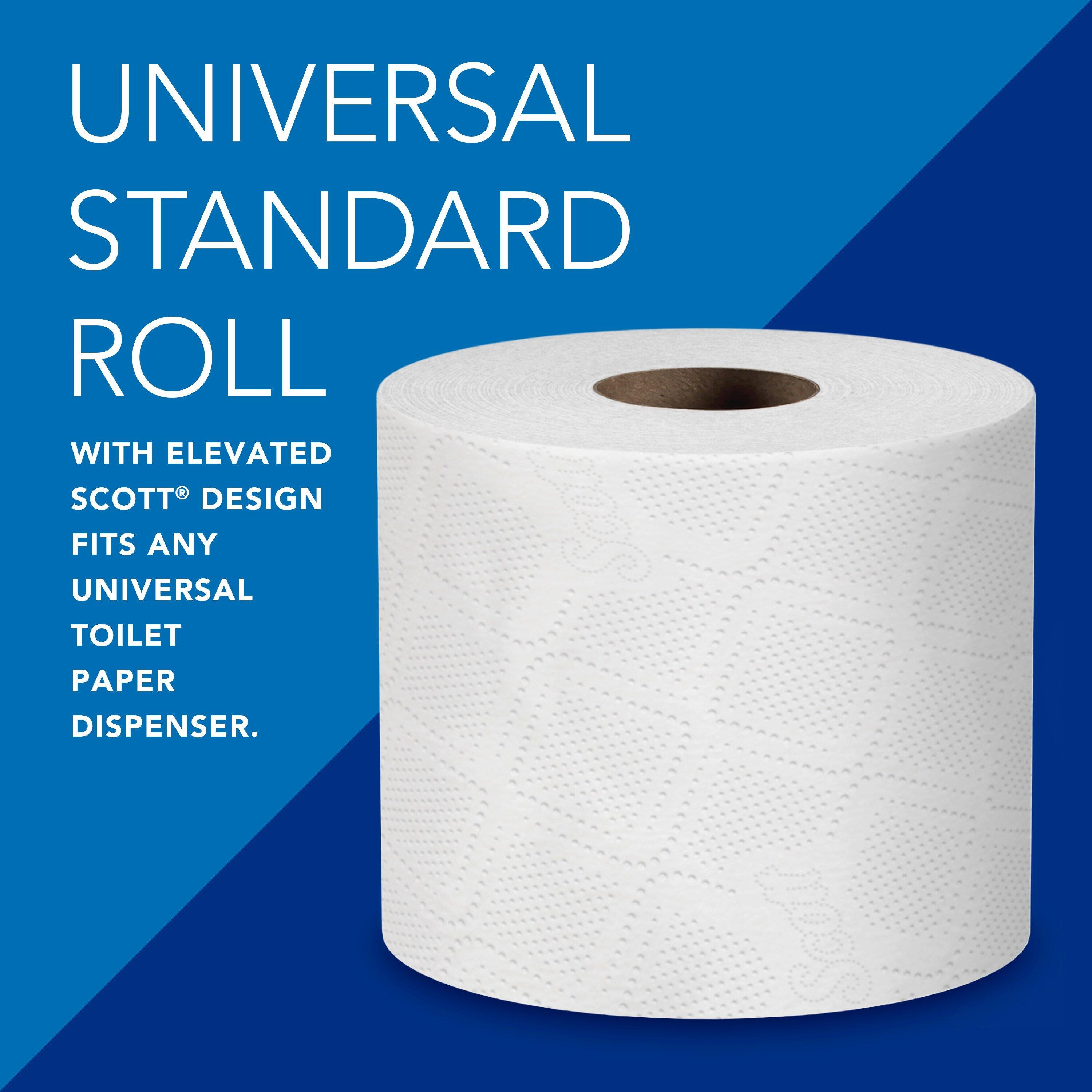 Scott&reg; White 2-Ply Standard Roll Bath Tissue (Case of 80) 