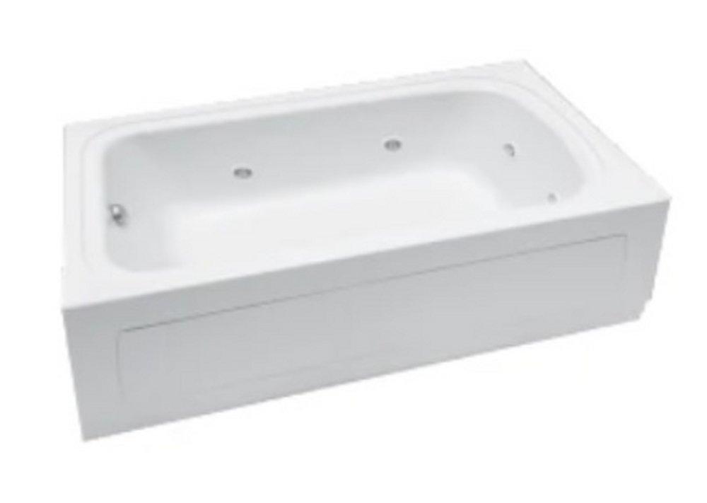 PROFLO&reg; White 59-3/4 x 32 in. Soaker Alcove Bathtub with Right Drain 