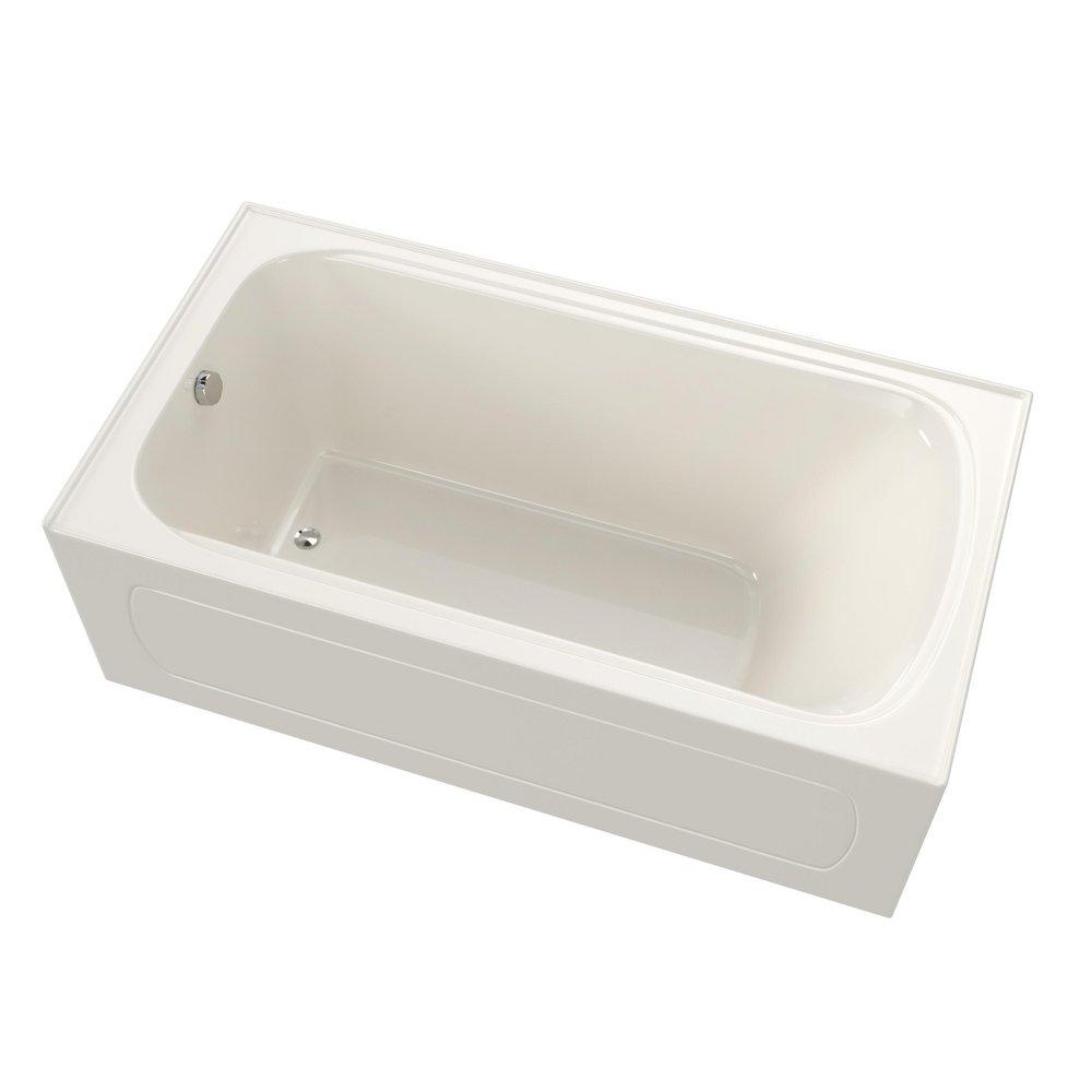 PROFLO&reg; Biscuit 59-3/4 x 32 in. Soaker Alcove Bathtub with Right Drain 