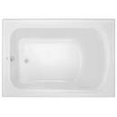 60 in. x 32 in. Soaker Alcove Bathtub with Left Drain in Biscuit