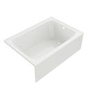 PROFLO&reg; White 60 x 42 in. Soaker Alcove Bathtub Right Drain 