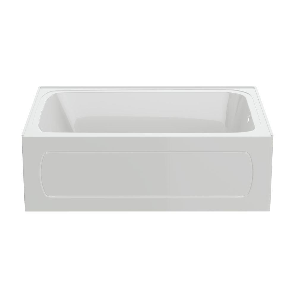 PROFLO&reg; White 60 x 42 in. Soaker Alcove Bathtub Right Drain 