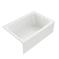 60 in. x 42 in. Soaker Alcove Bathtub with Right Drain in White