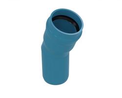 6 in. Bell End x Spigot Straight PVC 22-1/2 Degree Elbow for C900 Pipe