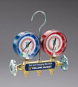 R22/404A/410A Refrigerant Manifold with 3-1/8 in. Certified Gauges