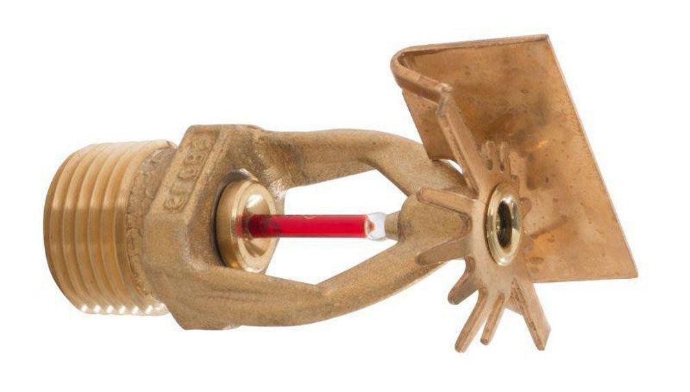Globe Fire Sprinkler Corporation Plain Brass 1/2 in. 155F 5.6K Horizontal Sidewall, Quick Response and Standard Coverage Sprinkler Head 