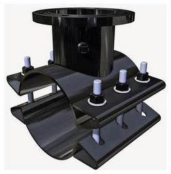 12 x 6 x 20 in. Flanged Fusion Epoxy Carbon Steel Tapping Sleeve