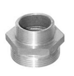 2-1/2 x 2 in. MNST x MNPT Brass Reducing Nipple