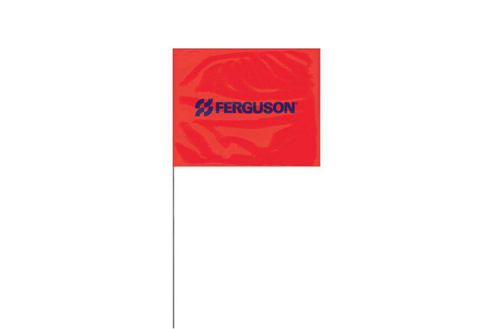 Presco PresGlo Red/Dark Blue 21 in. Marking Flag 