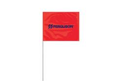 Fluorescent Marking Flag with Logo in Red