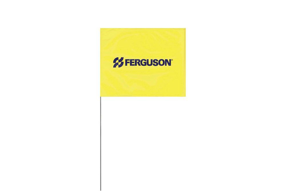 Presco PresGlo Yellow/Dark Blue 21 in. Marking Flag 