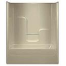 59-5/8 x 32-3/4 in. Tub & Shower Unit with Left Drain in Biscuit
