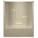 Aquarius Industries Biscuit 59-5/8 x 32-3/4 in. Tub & Shower Unit 