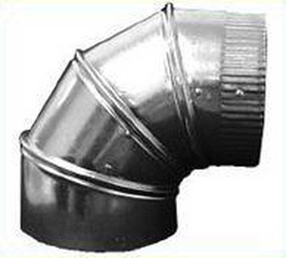 Greenseam Industries 26 ga Galvanized Adjustable 90 Degree Elbow 