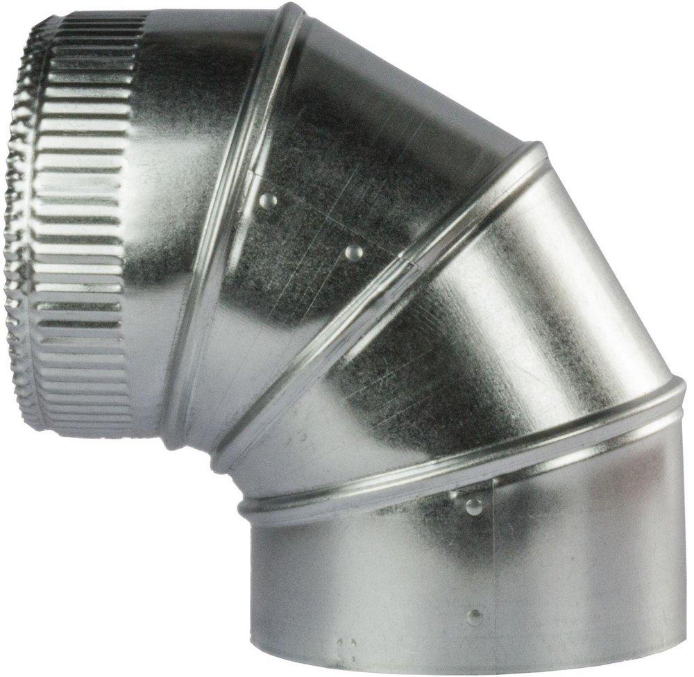 Greenseam Industries 26 ga Galvanized Adjustable 90 Degree Elbow 