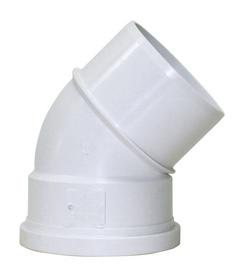 6 in. Spigot x Gasket 45 Degree SDR 26 Plastic Sewer Elbow