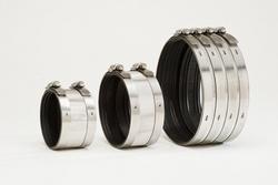 4 x 2 in. No Hub Reducing 301 Stainless Steel Coupling with Neoprene Gasket