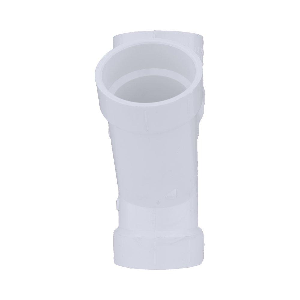 White PVC DWV Double Wye 