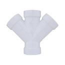 White PVC DWV Double Wye 