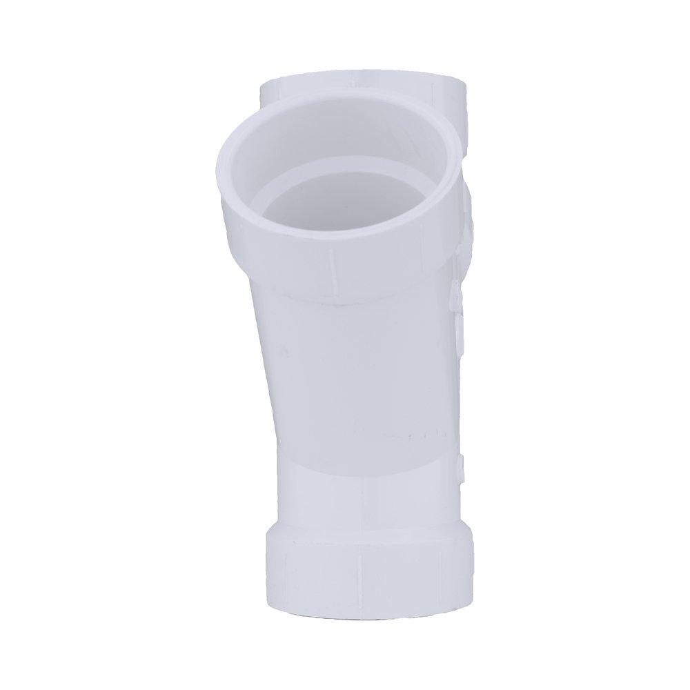 White PVC DWV Double Wye 