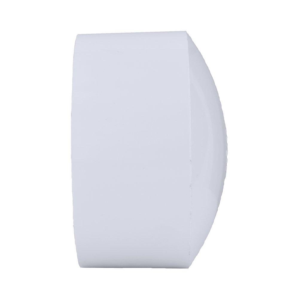 White PVC DWV Cap 