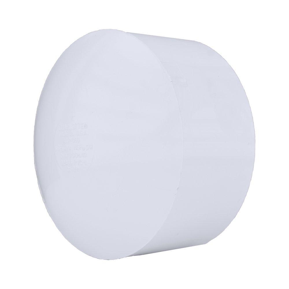 White PVC DWV Cap 