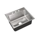 25 x 22 in. 3 Hole Stainless Steel Single Bowl Drop-in Kitchen Sink in No. 4