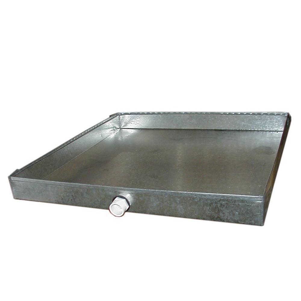 Walt Palmer Water Heater Pan with Sided Drain 