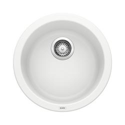 17-11/16 x 17-11/16 in. Drop-in and Undermount Granite Bar Sink in White