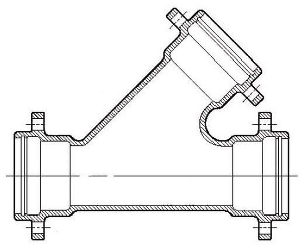 Union Tight Ductile Iron C153 Short Body Wye 