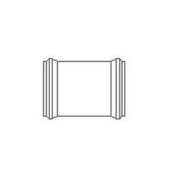 6 in. Gasket and DWV Schedule 40 PVC Repair Coupling
