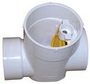 Mainline Backflow Products White PVC Hub Backwater Valve 