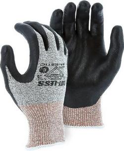 Size L Dyneema<REG Plastic Cut Resistant Glove in Grey