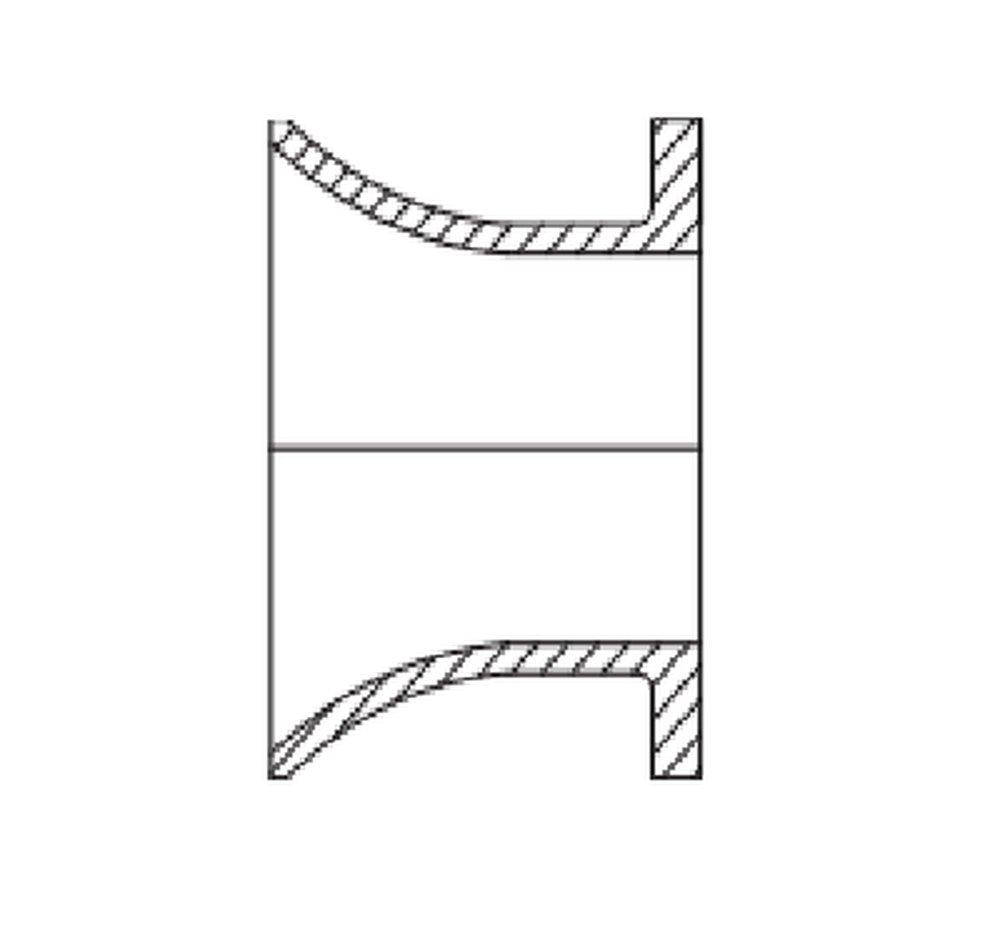 24 Ductile Iron 125# C110 Flange X Flared PIECE image number 0