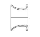24 Ductile Iron 125# C110 Flange X Flared PIECE image number 0