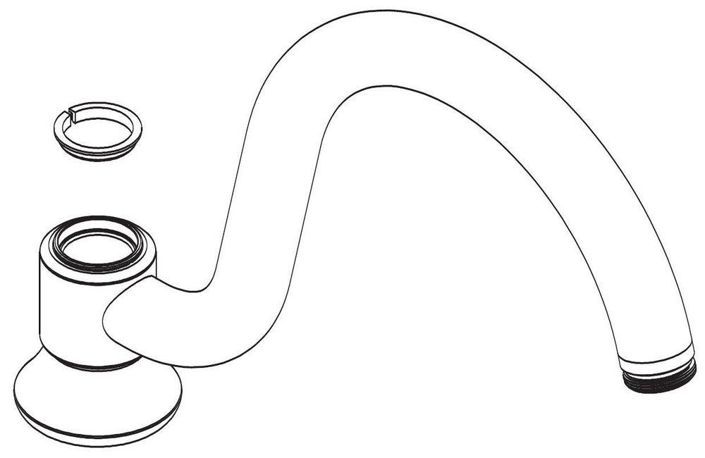 Moen Chrome 13-1/5 in. Spout Kit 